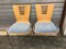 Stackable Metal and Wood Chairs, 1990s, Set of 4 1