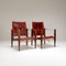 Safari Chairs aus Rindsleder von Kaare Klint für Rud. Rasmussen, Dänemark, 1950er, 2er Set 2