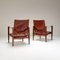 Safari Chairs aus Rindsleder von Kaare Klint für Rud. Rasmussen, Dänemark, 1950er, 2er Set 5