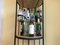 Mueble bar estilo loft alto de metal y madera, Imagen 15