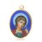 20th Century Russian Painted Enamel Saint George Pendant from Faberge, 1900s 1