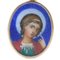 Russische Lackierte Emaillierte Saint George Hängelampe, 20. Jh. Von Fabergé, 1900er 2