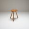 Solid Beech Tripod Milking Stool, Denmark, 1950s 3