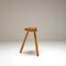 Solid Beech Tripod Milking Stool, Denmark, 1950s 13