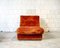 Suede Sofa Set by Antonello Mosca for Cinova Italia 1960s, Set of 3, Image 4