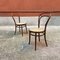 Mid-Century Modern Model 214 Chairs with Vienna Straw from Thonet, 1940s 4