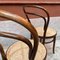 Mid-Century Modern Model 214 Chairs with Vienna Straw from Thonet, 1940s 6