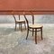 Mid-Century Modern Model 214 Chairs with Vienna Straw from Thonet, 1940s 5