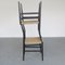 Lacquered Ash Chairs with Straw Seats by Gio Ponti, Set of 6 15