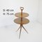 Table with Double Shelf in Lacquered Walnut by Cesare Lacca 9