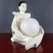 Mid-Century White Ceramic Table Lamp by Perriot, 1960s, Image 1