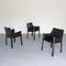 Chaises Cab par Mario Bellini pour Cassina, Set de 6 7