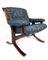 Norwegian Leather Lounge Chair, 1970s 6