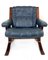 Norwegian Leather Lounge Chair, 1970s, Image 1