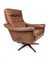 Swedish Leather Lounge Chair, 1970s 4