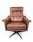 Swedish Leather Lounge Chair, 1970s 3