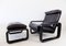 Hombre Leather Chair with Ottoman by Burkhard Vogtherr for Rosenthal, Set of 2 1