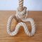 Mid-Century French Rope Table Lamp by Audoux & Minet 4