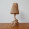 Mid-Century French Rope Table Lamp by Audoux & Minet 7