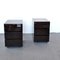 Side Tables with Three Drawers in Lacquered Wood, 1980s, Set of 2 9