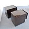 Side Tables with Three Drawers in Lacquered Wood, 1980s, Set of 2 4