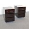Side Tables with Three Drawers in Lacquered Wood, 1980s, Set of 2 10