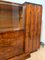 Art Deco Bar Sideboard in Walnut Veneer & Nickel with Glass Door, France, 1930s, Image 7