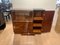 Art Deco Bar Sideboard in Walnut Veneer & Nickel with Glass Door, France, 1930s 9