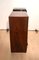 Art Deco Bar Sideboard in Walnut Veneer & Nickel with Glass Door, France, 1930s 13