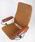 Danish Lounge Chair in Red Leather with Metal Frame, 1960s 10