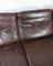 Sofá de tres plazas de cuero marrón patinado de Arne Norell, años 70, Imagen 4