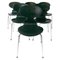 Sedie Ant modello 3101 verde scuro di Arne Jacobsen per Fritz Hansen, anni '60, set di 5, Immagine 1