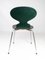Sedie Ant modello 3101 verde scuro di Arne Jacobsen per Fritz Hansen, anni '60, set di 5, Immagine 11