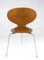 Sedie Ant modello 3101 in legno chiaro di Arne Jacobsen per Fritz Hansen, anni '50, set di 4, Immagine 16