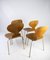 Model 3101 Ant Chairs in Light Wood by Arne Jacobsen for Fritz Hansen, 1950s, Set of 4 7