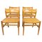 Esszimmerstühle aus Eiche mit Papierkordel Sitzen von Børge Mogensen, 4er Set 1