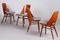 Czech Brown and Grey Beech Chairs by Oswald Haerdtl, 1950s, Set of 4 9