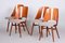 Czech Brown and Grey Beech Chairs by Oswald Haerdtl, 1950s, Set of 4 7