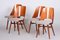 Czech Brown and Grey Beech Chairs by Oswald Haerdtl, 1950s, Set of 4, Image 7
