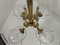 Brass Chandelier, Czechoslovakia, 1940s, Image 11