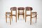 Model 122 Oak and Teak Dining Chairs by Børge Mogensen for Søborg Møbelfabrik, 1960s, Set of 4 3