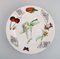 Plates in Hand-Painted Porcelain from Fornasetti, Milano, 1980s, Set of 4 3
