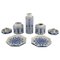 Candlesticks, Dishes, Tea Caddies & Jug from Arabia, Finland, Set of 7, Image 1