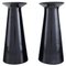 Beatrice and Nora Vases in Black Art Glass from Stölzle-Oberglas, Austria, Set of 2 1