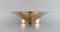 Large Art Deco Ikora Bowl in Plated Silver Inlaid with Brass from WMF, Germany 2