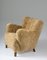 Mid-Century Scandinavian Lounge Chair in Sheepskin 2