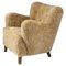 Mid-Century Scandinavian Lounge Chair in Sheepskin, Image 1