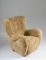 Mid-Century Scandinavian Lounge Chair in Sheepskin 2