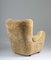 Mid-Century Scandinavian Lounge Chair in Sheepskin 5
