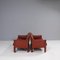 415 Cab Leather Sofas by Mario Bellini for Cassina, Set of 2 3